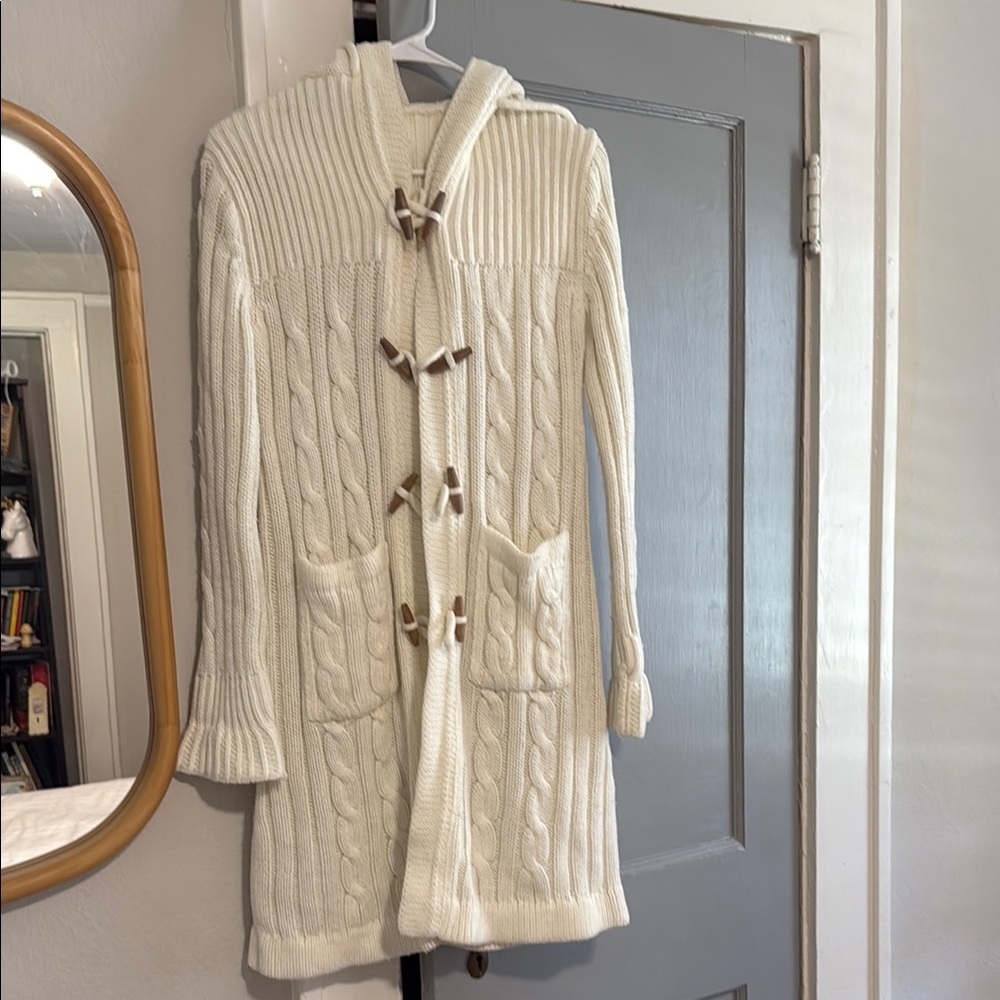 Vintage cream sweater coat